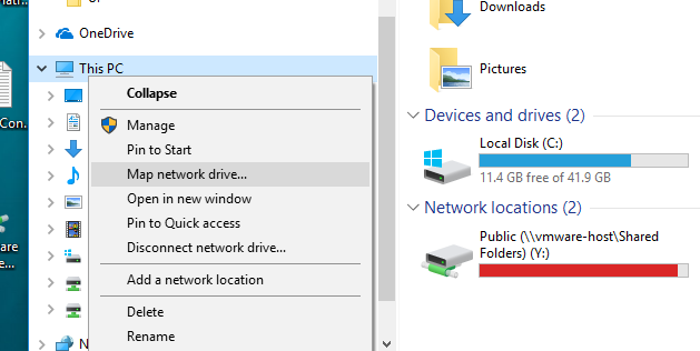 Map Network Drive in Windows